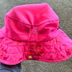 Sun Protection Zone Girls 50+ UPF Pink Hibiscus Summer Hat One Size 50-54 Cm